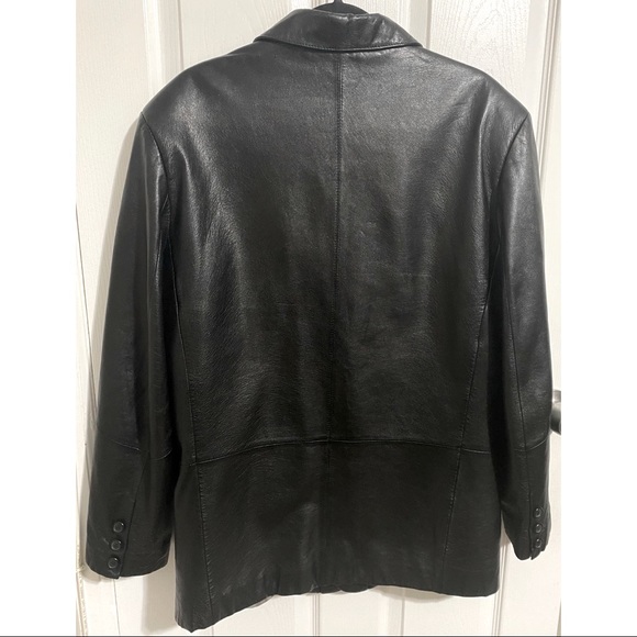 PELLE STUDIO WILSONS BLACK LEATHER MEN'S JACKET/BLAZER - Picture 7 of 15